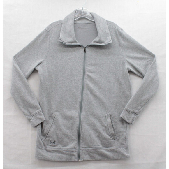 Under Armour UA ColdGear Traveler Full Zip Women's Jacket 1294514 Large Gray - Picture 1 of 8